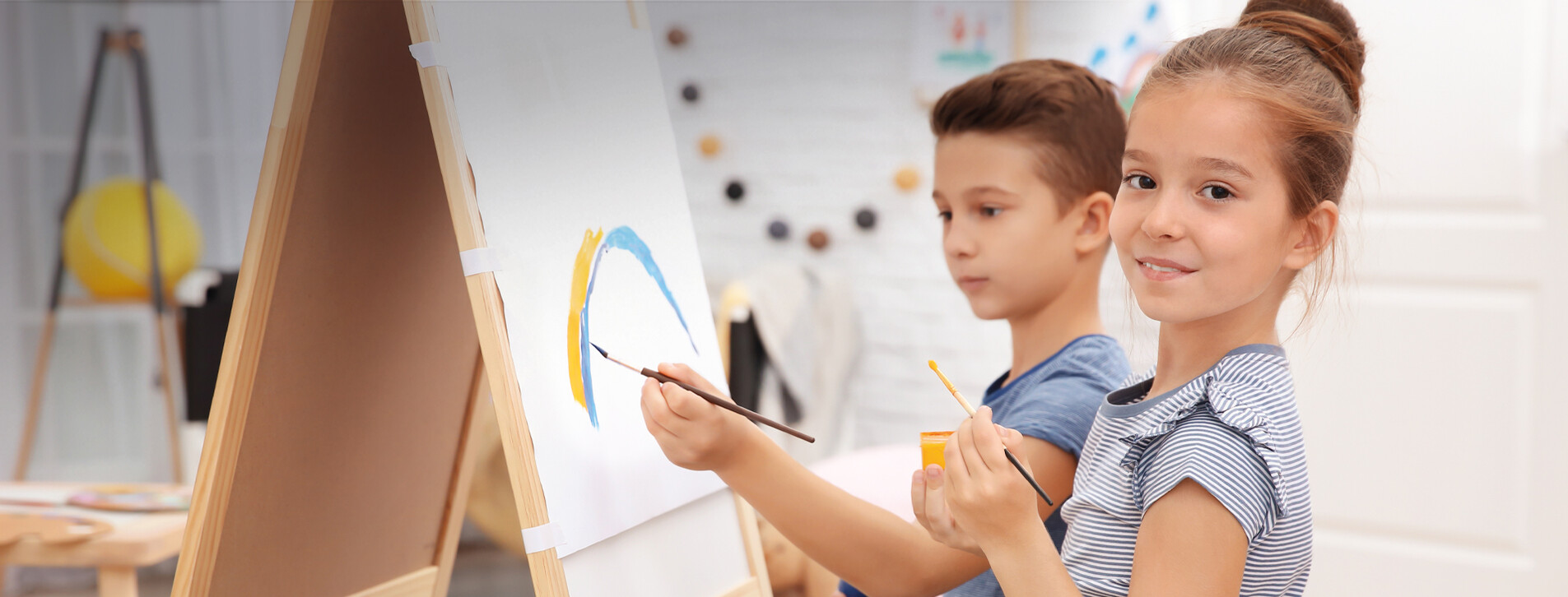 Фото 1 - Дитячий майстер-клас живопису для двох